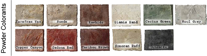 powder colorants color choices